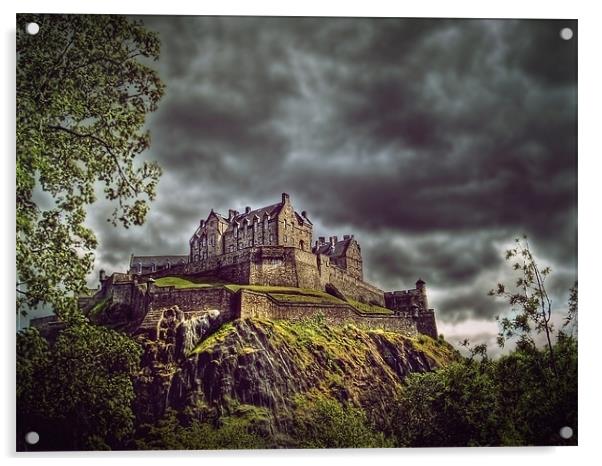 Edinburgh Castle Scotland Acrylic by Aj’s Images
