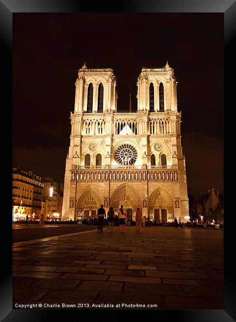 Cathedral Notre Dame de Paris Framed Print by Ankor Light