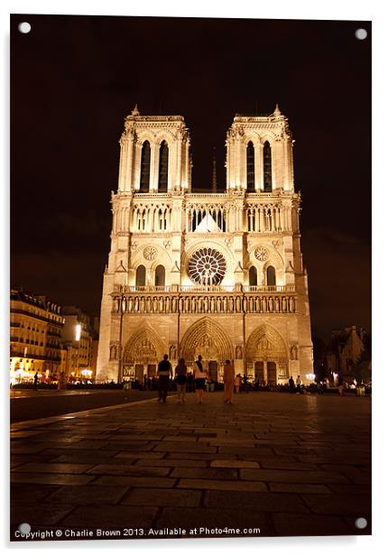 Cathedral Notre Dame de Paris Acrylic by Ankor Light