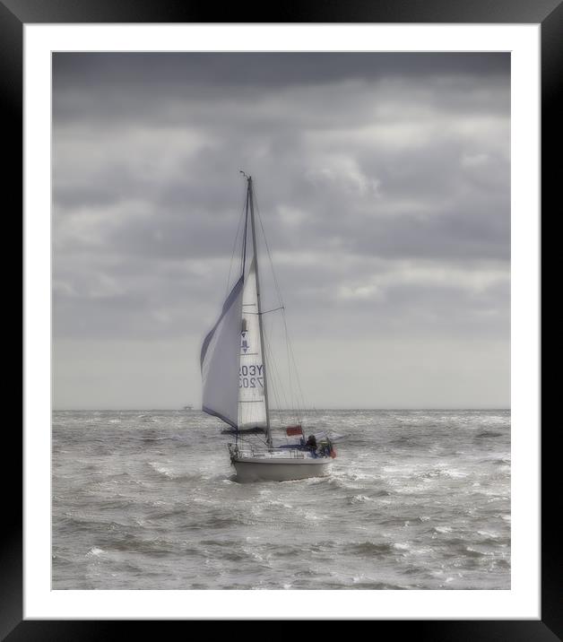 Yacht at Sea Framed Mounted Print by Nigel Jones