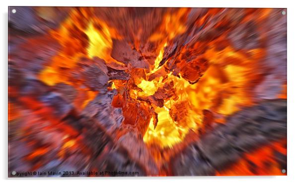 Into Hell Acrylic by Iain Mavin