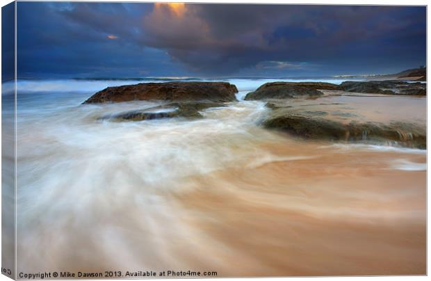 Ebb Tide Sunrise Canvas Print by Mike Dawson