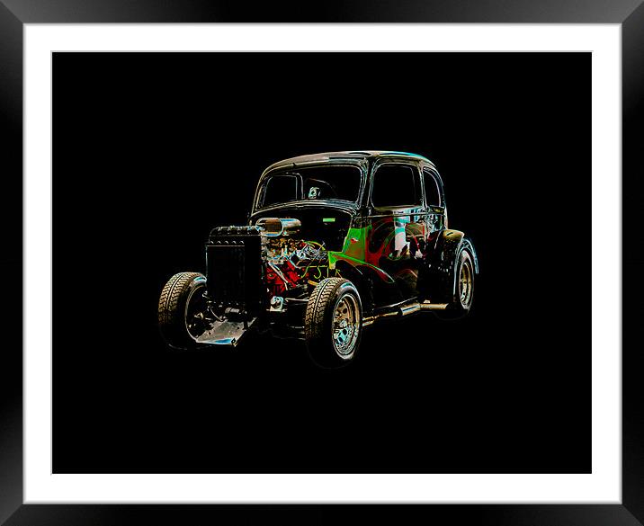 chop shop rod 2 Framed Mounted Print by keith sutton