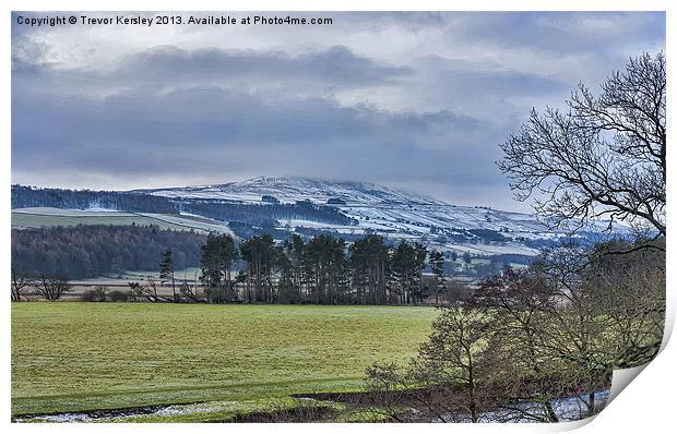 Wensleydale Winter Print by Trevor Kersley RIP