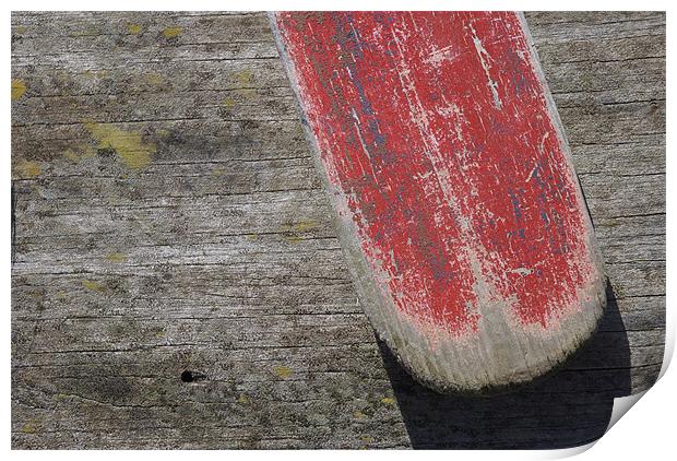 the red oar Print by Marc Melander