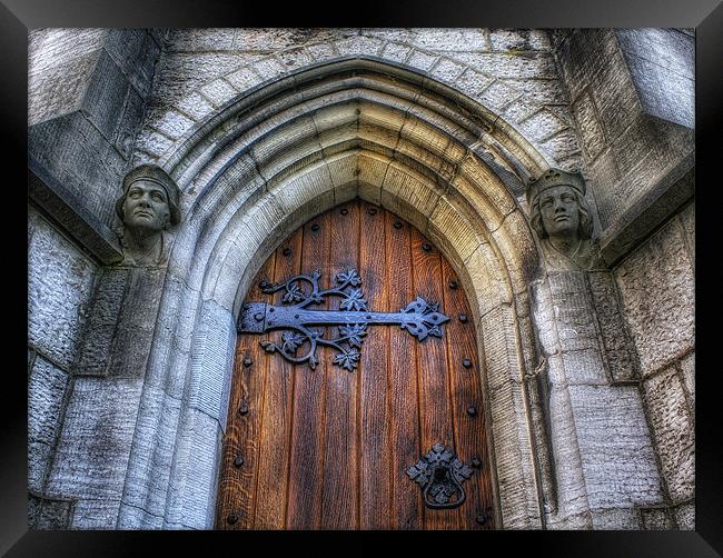 Church Door - St Marys Framed Print by Ian Mitchell