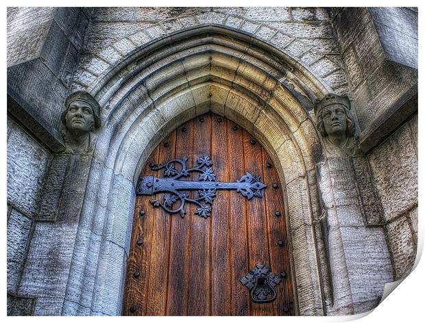 Church Door - St Marys Print by Ian Mitchell