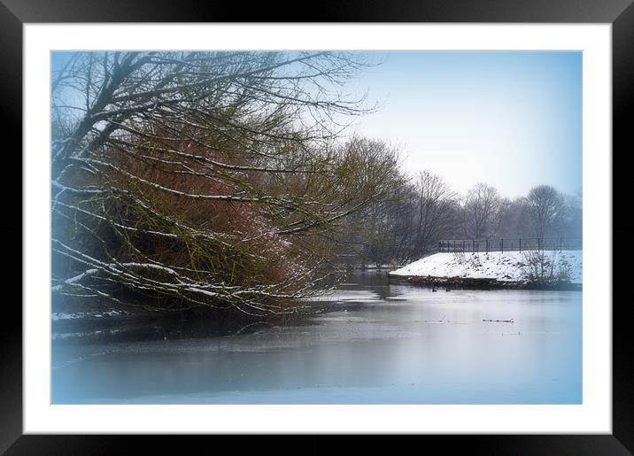 the lake Framed Mounted Print by sue davies