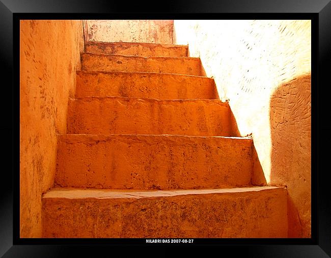 STAIRS TO HEAVEN  Framed Print by NILADRI DAS