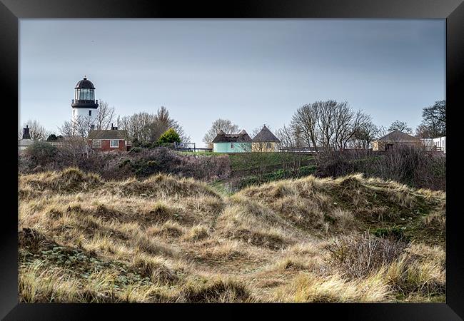 Lighthouse at Winterton Framed Print by Stephen Mole
