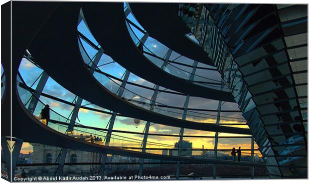 Sunset at The Reichstag Canvas Print by Abdul Kadir Audah