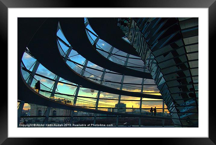 Sunset at The Reichstag Framed Mounted Print by Abdul Kadir Audah