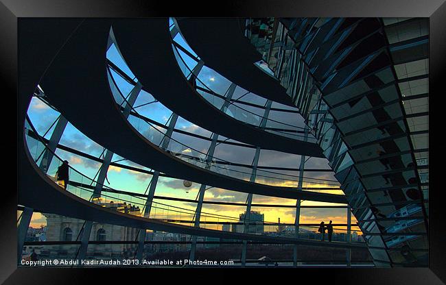 Sunset at The Reichstag Framed Print by Abdul Kadir Audah