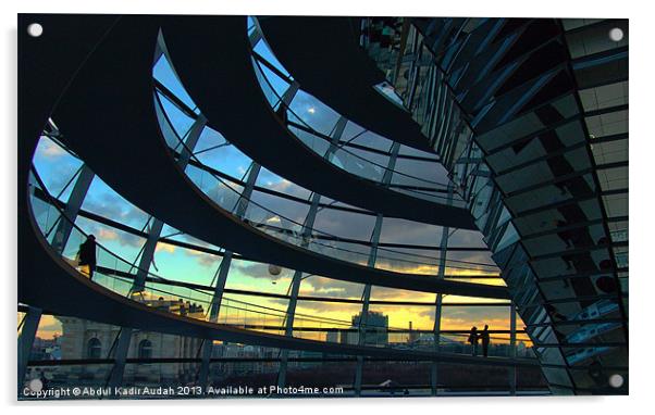 Sunset at The Reichstag Acrylic by Abdul Kadir Audah