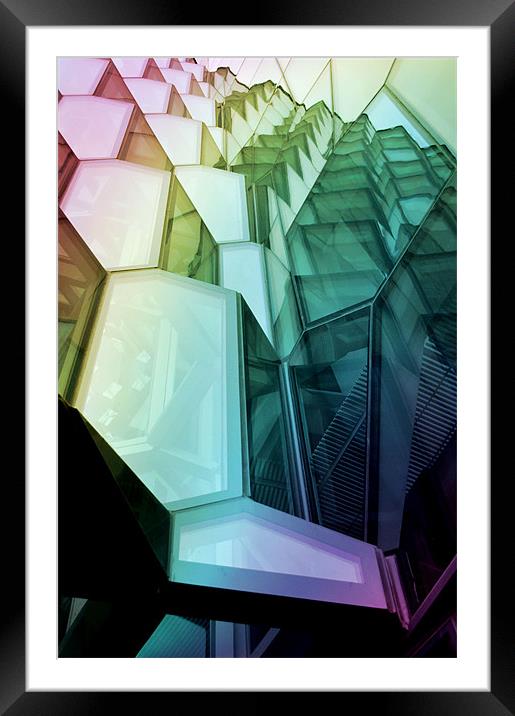 Harpa Building Framed Mounted Print by Michael Thompson