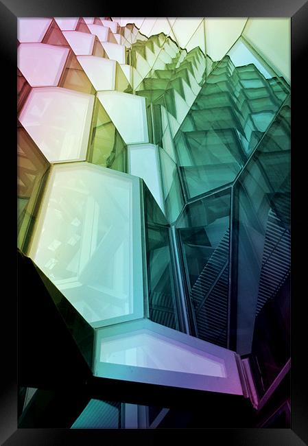 Harpa Building Framed Print by Michael Thompson