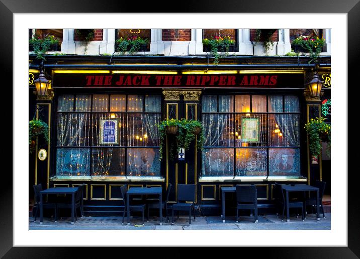 The Jack The Ripper Pub Framed Mounted Print by David Pyatt
