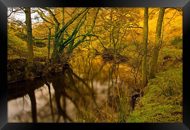 Burnt Water Framed Print by Jonathan Parkes