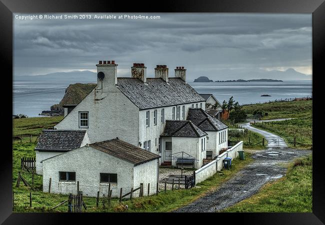 Self-catering cottages, Duntulm Framed Print by Richard Smith