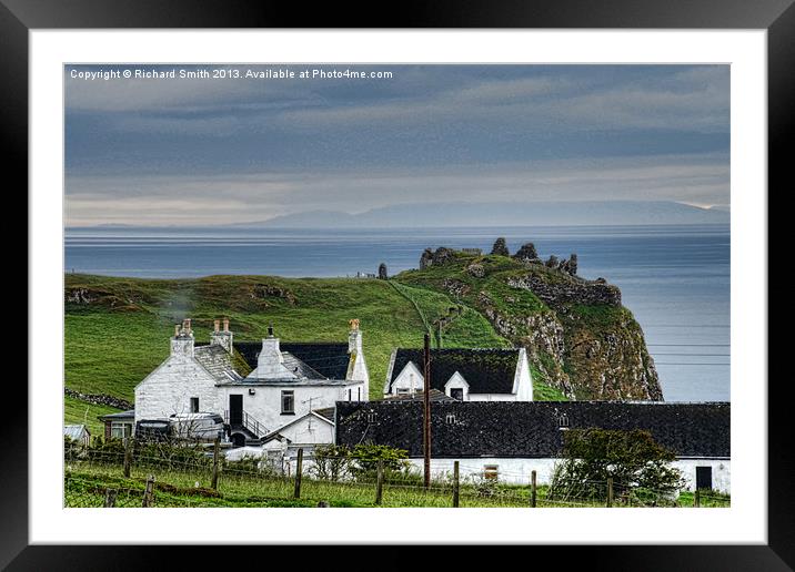 Duntulm Castle Hotel Framed Mounted Print by Richard Smith