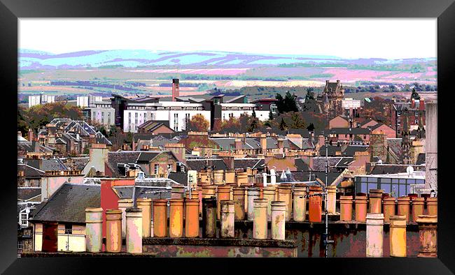 Edinburgh Rooftops Framed Print by Julie Ormiston