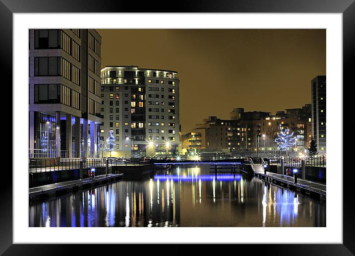 Clarence Dock, Complete re-work Framed Mounted Print by Sandi-Cockayne ADPS