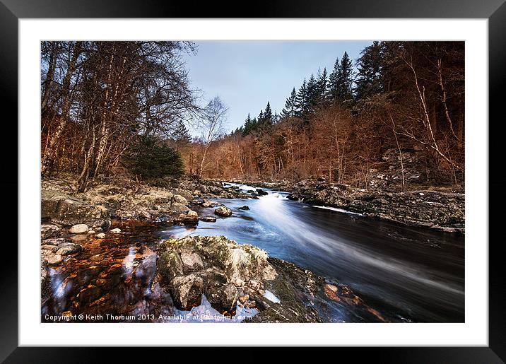The River Garry Framed Mounted Print by Keith Thorburn EFIAP/b