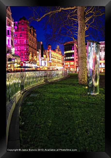 Bright lights of London Framed Print by Jasna Buncic