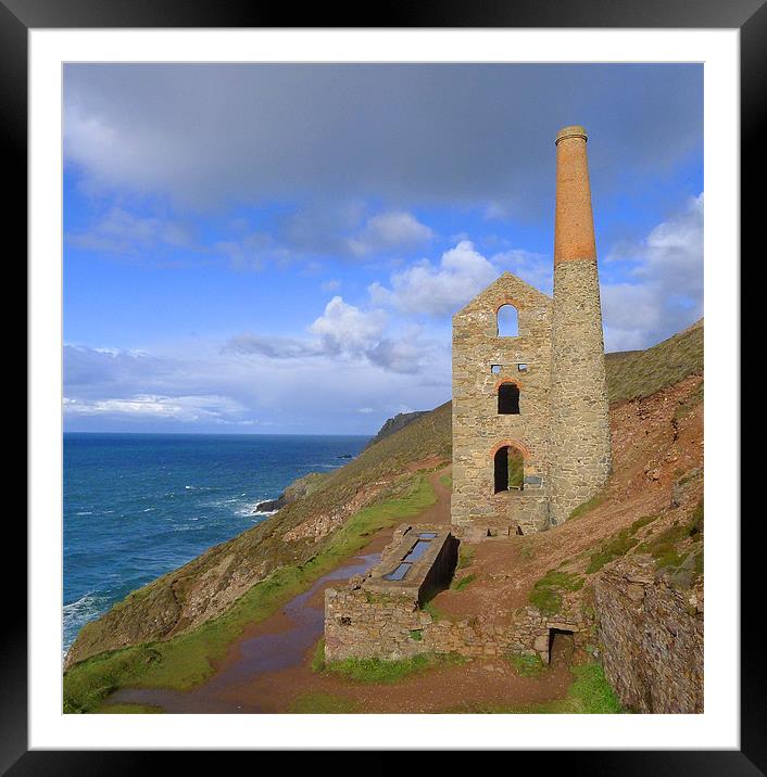 Wheal Coates engine house Framed Mounted Print by Graham Piper