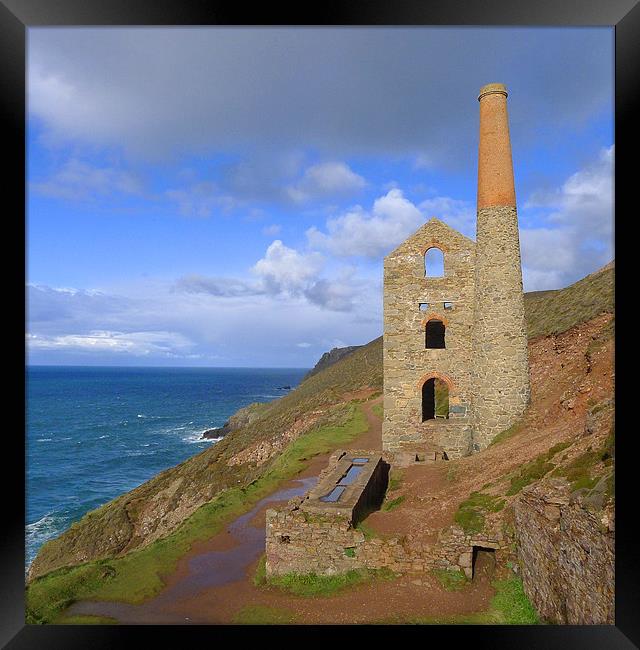 Wheal Coates engine house Framed Print by Graham Piper