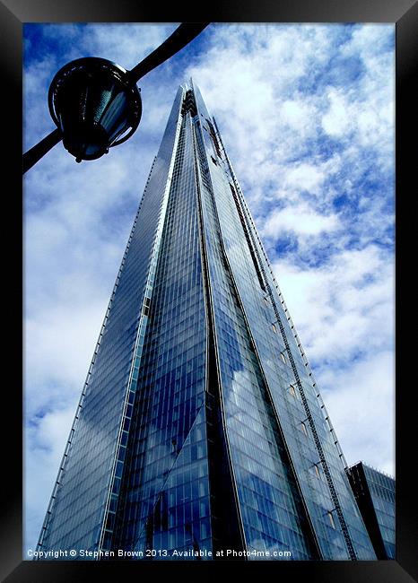 The Shard Framed Print by Stephen Brown