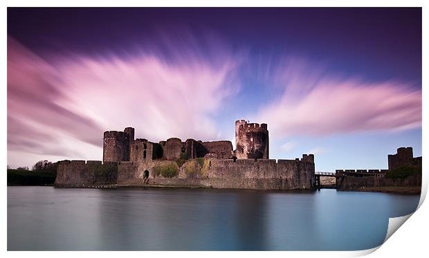 Caerphilly Castle Print by Neil Bryars