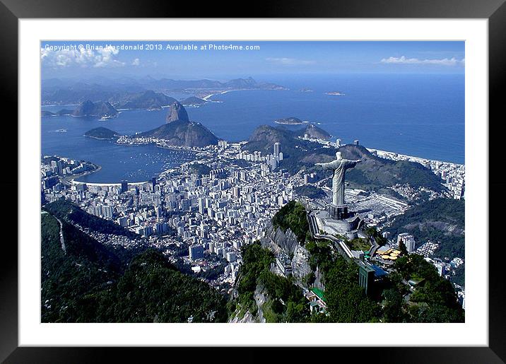 Rio de Janeiro Framed Mounted Print by Brian Macdonald