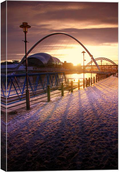 Snow place like Newcastle Canvas Print by Toon Photography