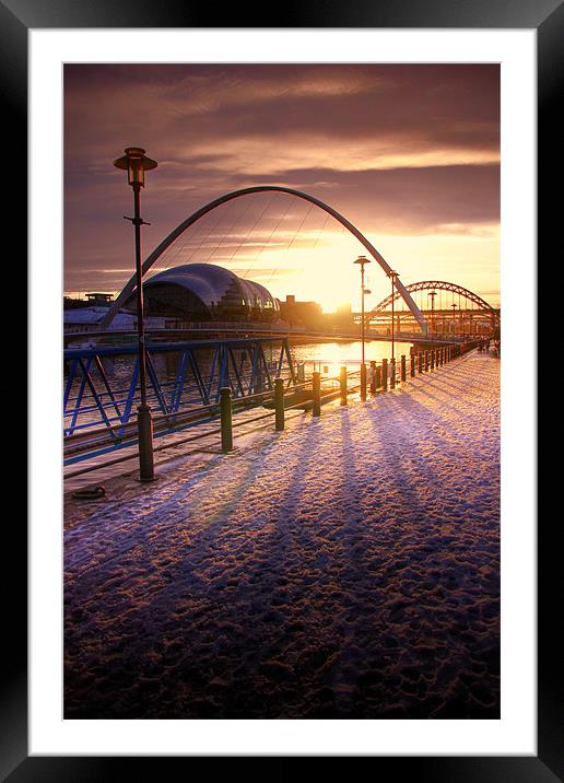 Snow place like Newcastle Framed Mounted Print by Toon Photography