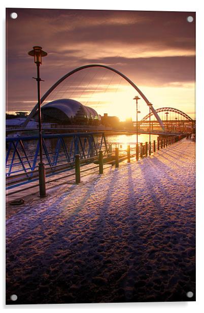 Snow place like Newcastle Acrylic by Toon Photography