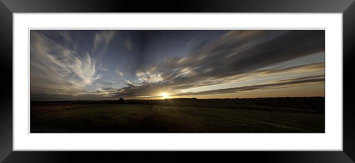 Widescreen Sunset Framed Mounted Print by Nigel Jones
