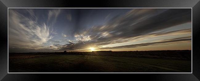Widescreen Sunset Framed Print by Nigel Jones