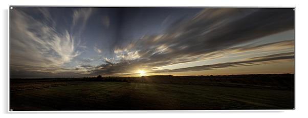 Widescreen Sunset Acrylic by Nigel Jones