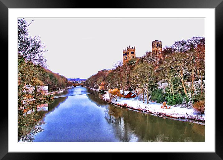 Prebends’ Bridge View Framed Mounted Print by kevin wise