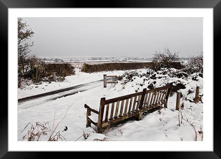 Winter Views over Brancaster Staithe Framed Mounted Print by Paul Macro