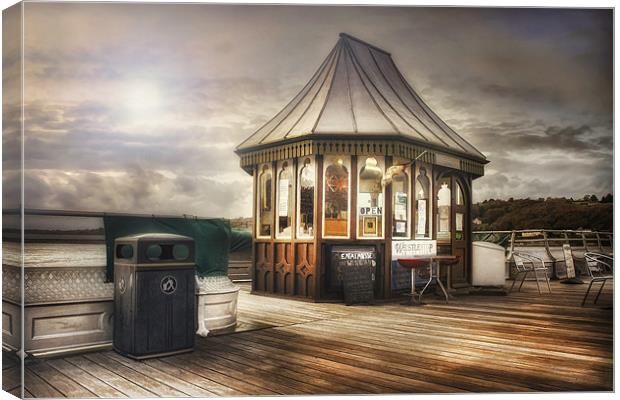 Pier Shop Canvas Print by Ian Mitchell
