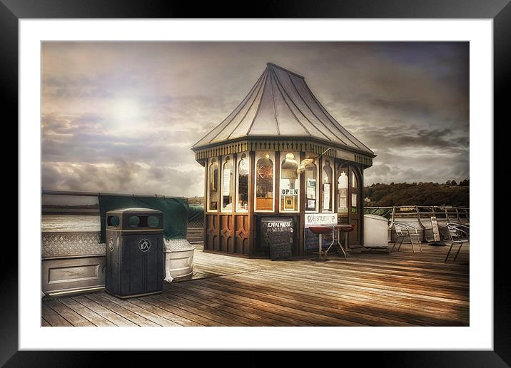 Pier Shop Framed Mounted Print by Ian Mitchell