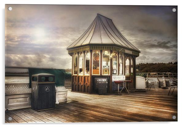 Pier Shop Acrylic by Ian Mitchell