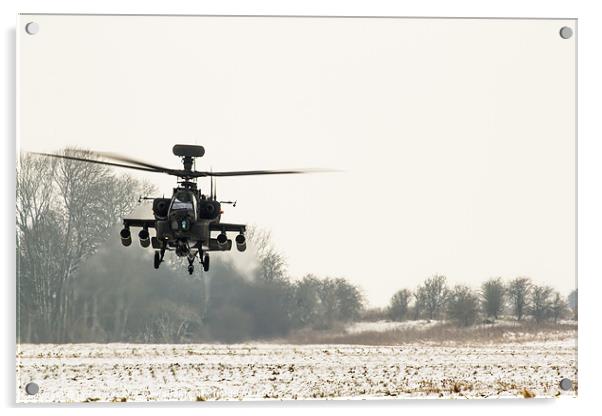 Apache in the snow Acrylic by Ian Jones