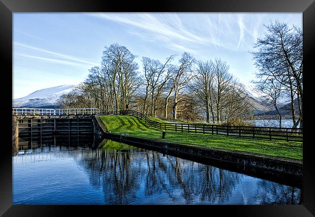 Caledonian Canal Lock, Corpach Framed Print by Jacqi Elmslie