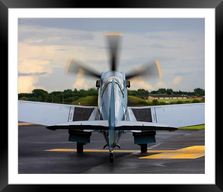 RAF Spitfire aircraft Framed Mounted Print by Keith Campbell