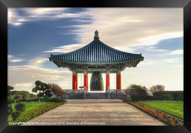 Bell Pavillion Framed Print by Panas Wiwatpanachat