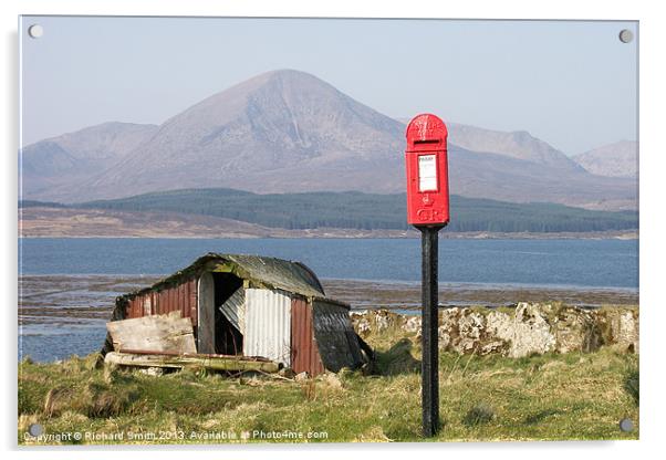An unused postbox Acrylic by Richard Smith
