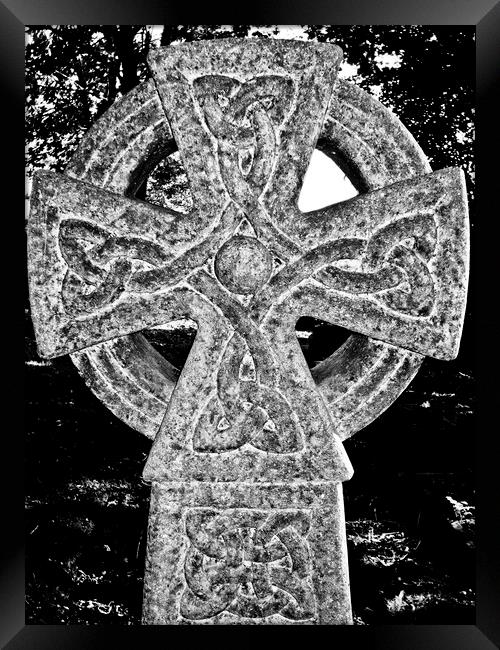 Celtic Cross Framed Print by David Pyatt